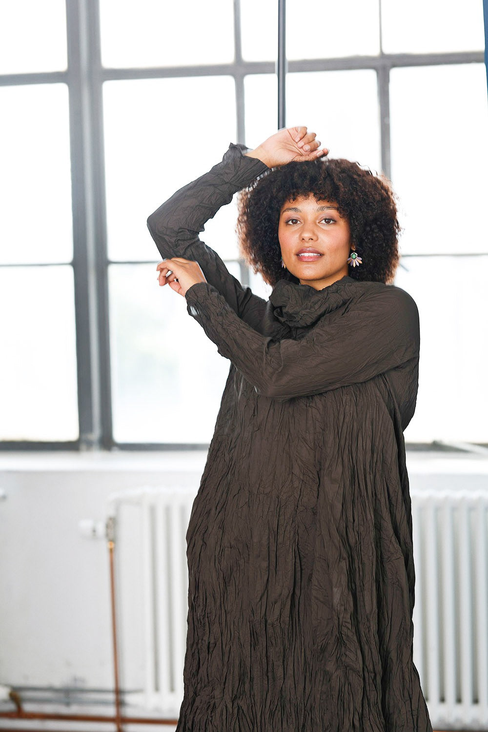 lichlieb-teak-privatsachen-brun-kjole-mcverdi-krøllet-bomuldskjole-9