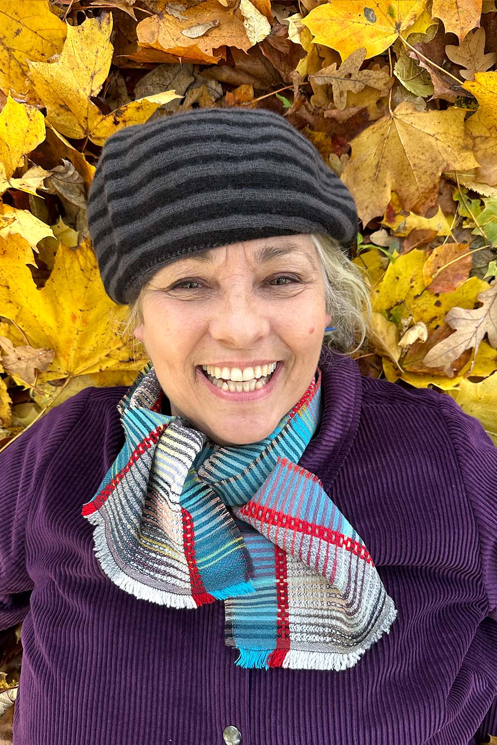 kopka-accessories-striped-gra-autumn-aw24