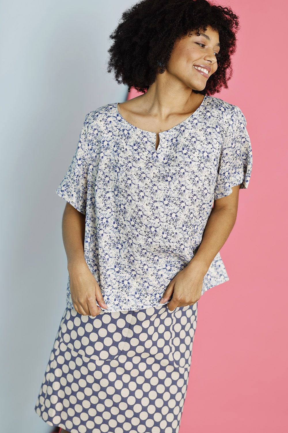 Mc964a-bf-bluse-blomster-sommerbluse-summershirt-hør-linen-linenshirt-hørbluse -5