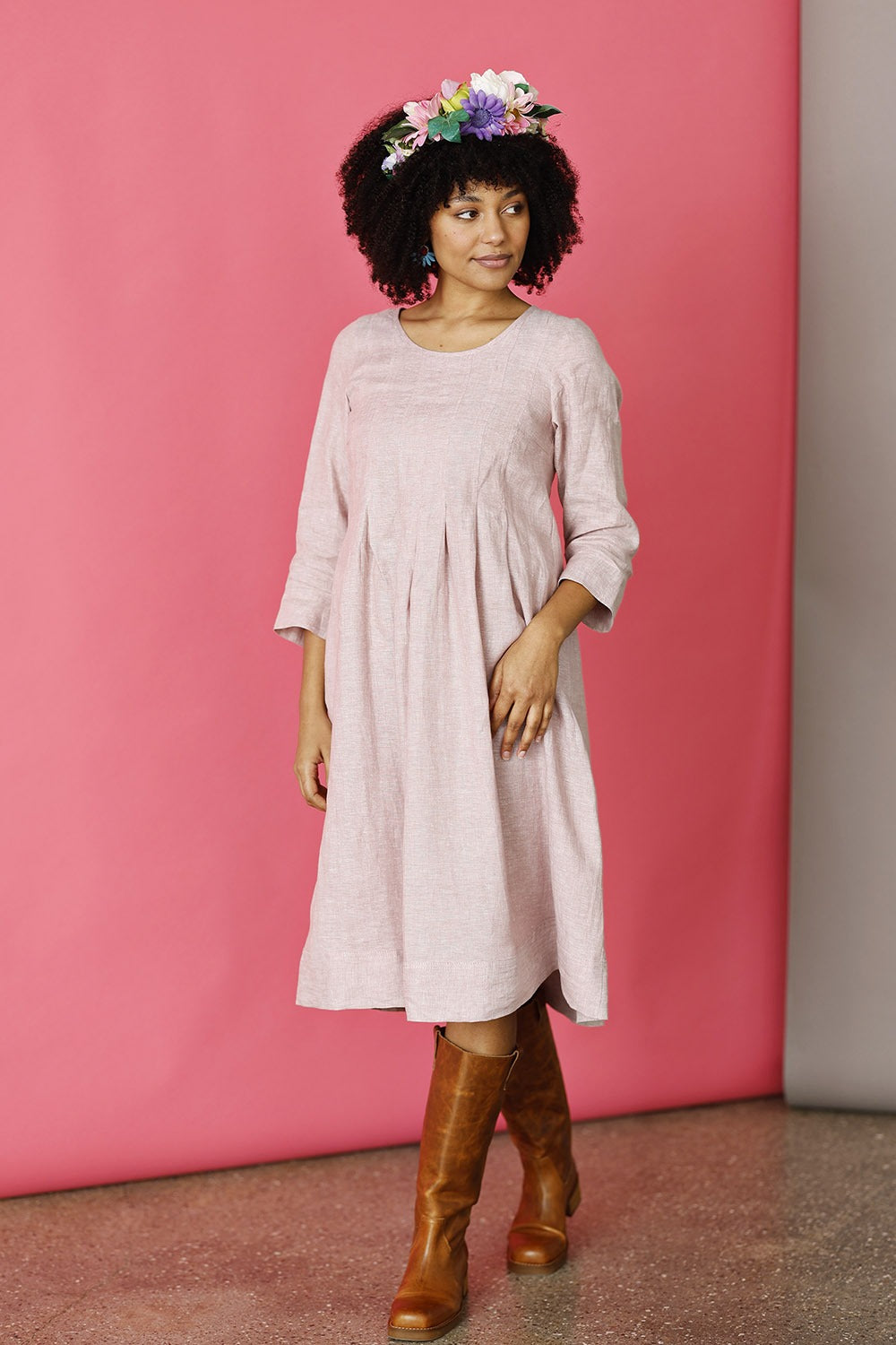 mc732e-ro25-mcverdi-kjole-dress-sommerkjole-summerkjole-hør-hørkjole-fitted-ss25