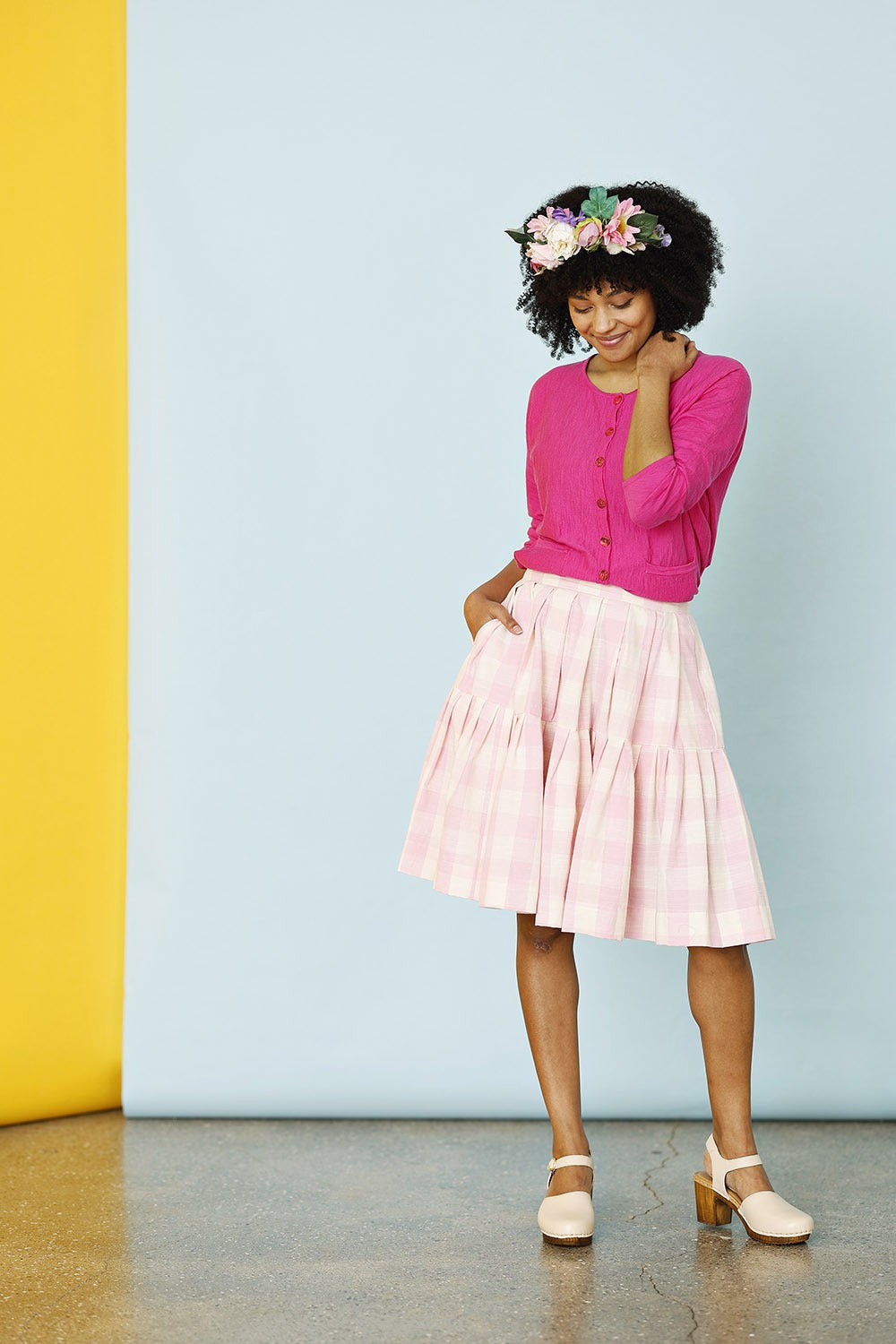 barbara skirt-september20-lyserød-ternet-nederdel-6