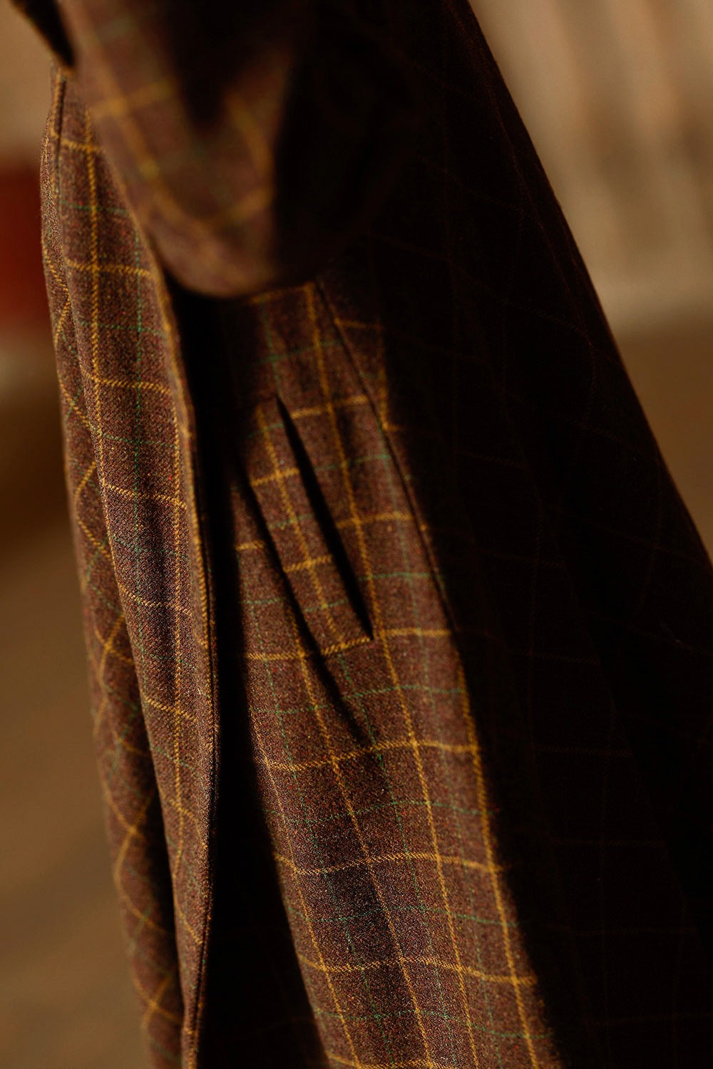 6-mc862a-brown-checkered-shetland wool-coat-mcverdi-uldfrakke-14