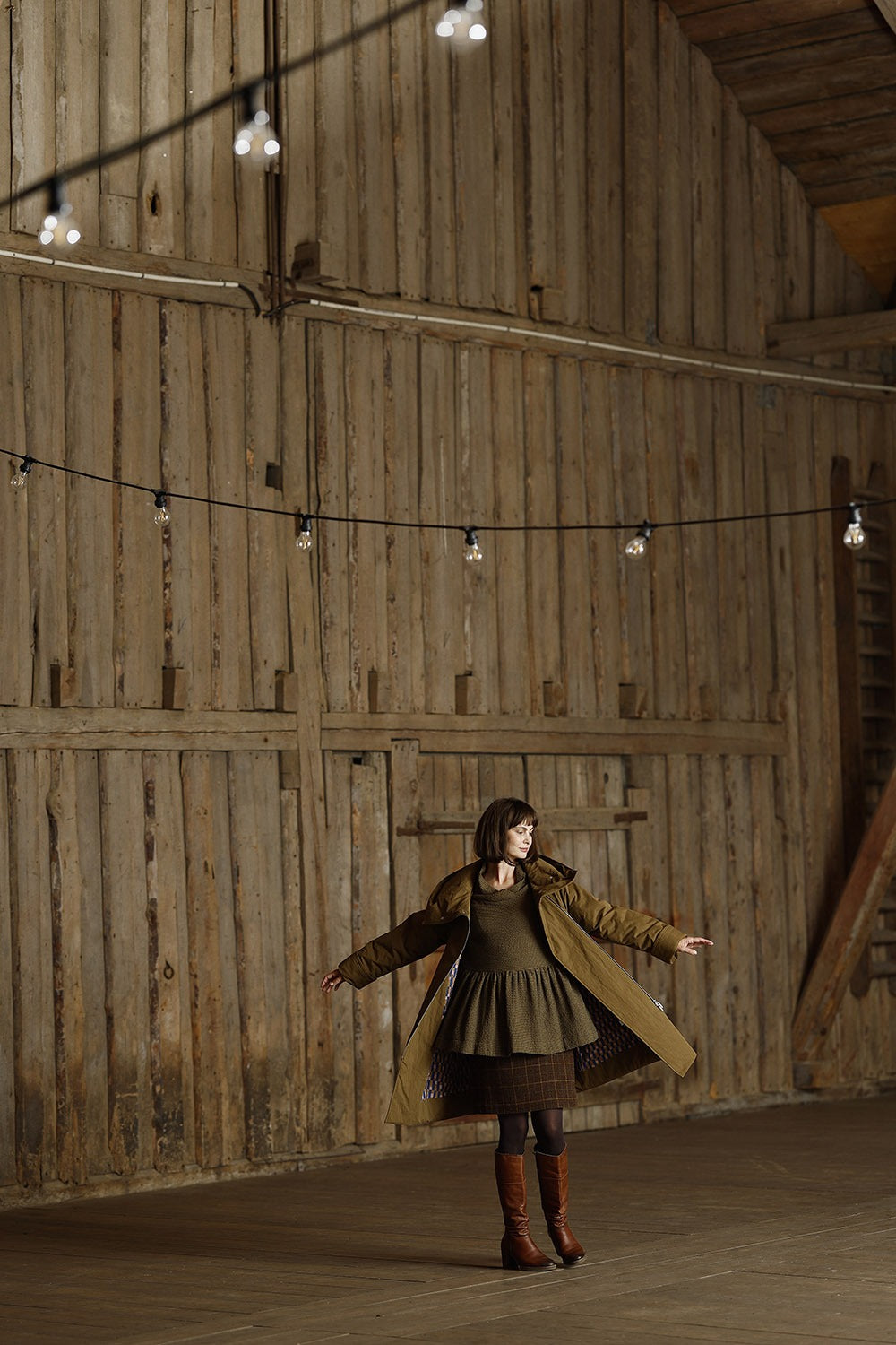 mc988a-blouse-curry-yellow-mcverdi-wool-checkered-blouse-2