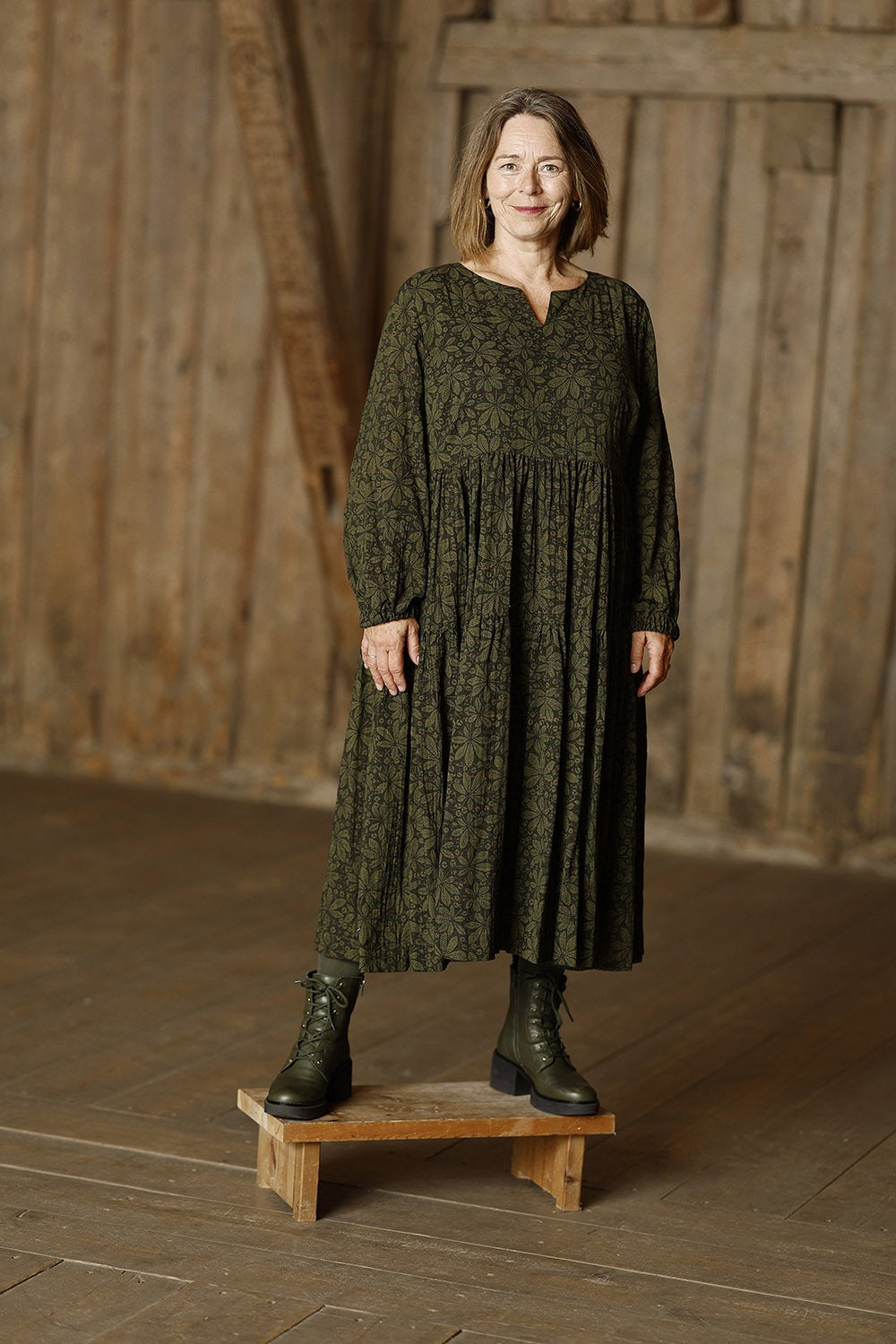 mc991c-green chestnut-mcverdi-dress-kjole-vinterkjole