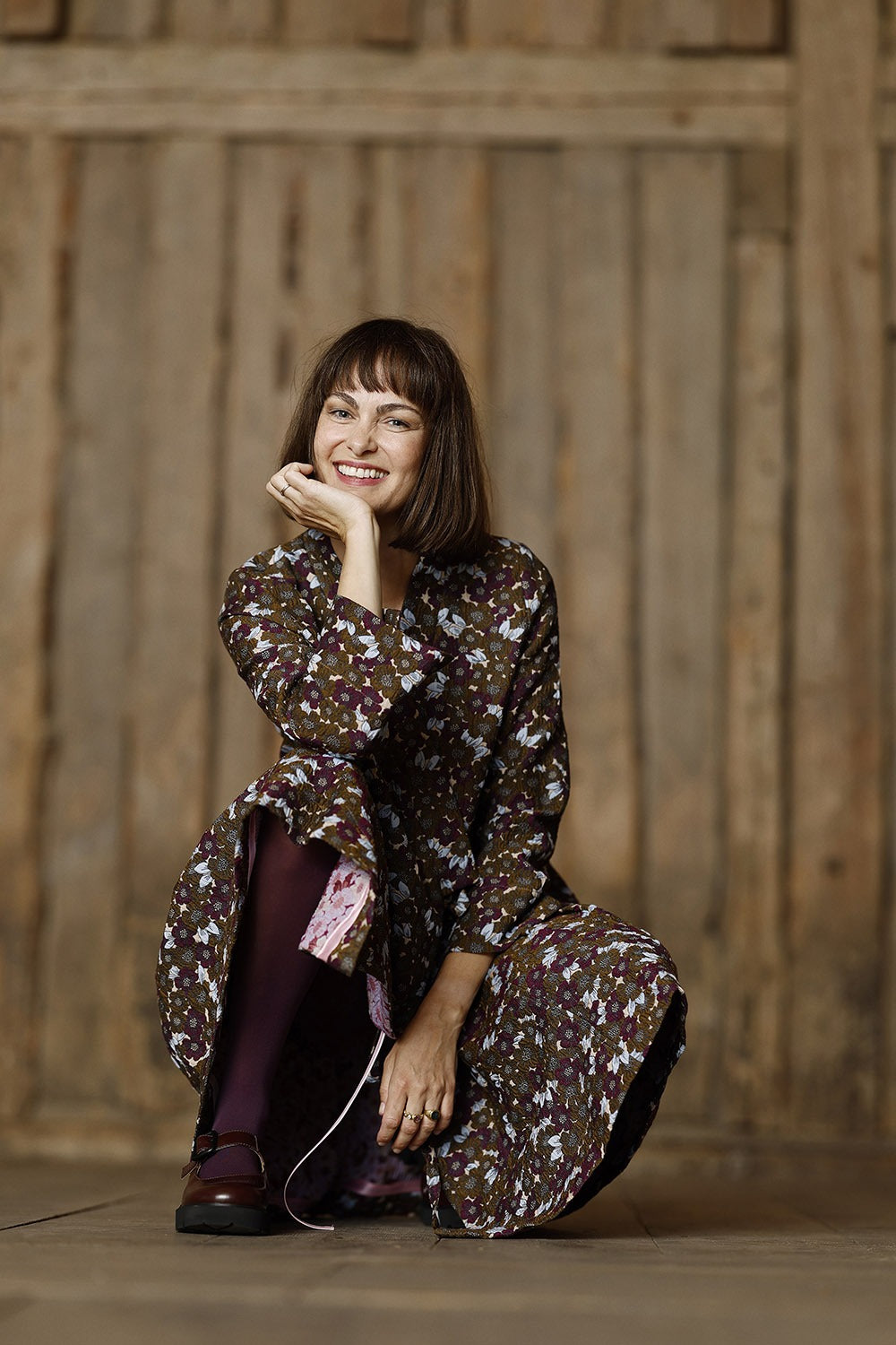 mc992c-jacquard-dress-slå-om-blomstret-kjole-mcverdi-2