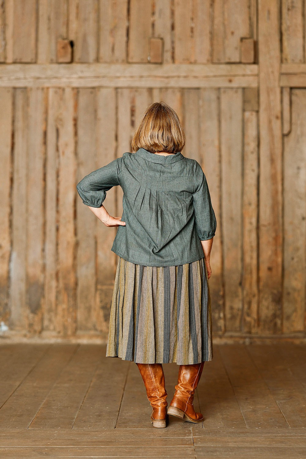 mc994a-petrol-skjorte-mcverdi-bomuld-shirt