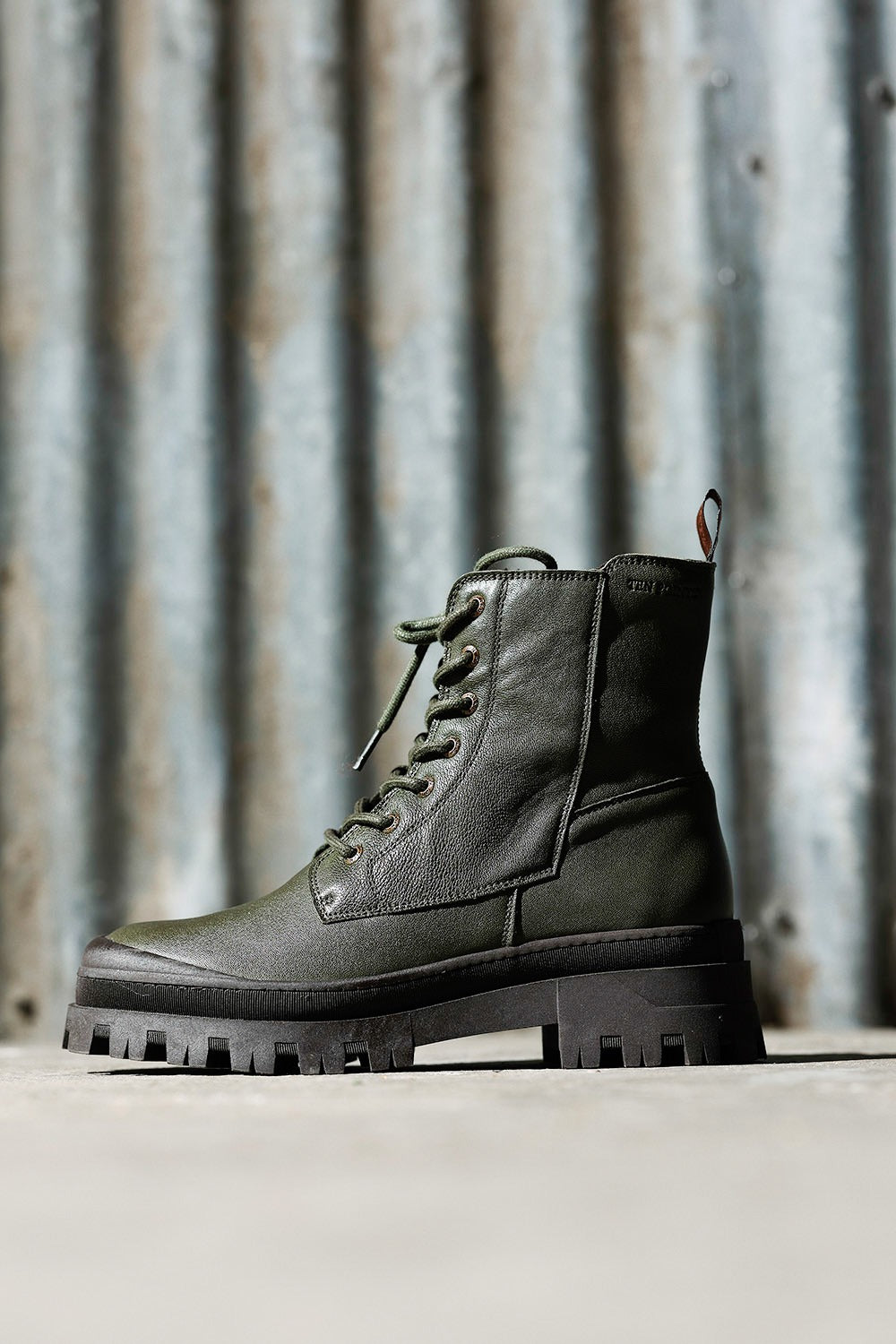 ten points-flad støvle-grøn-60600-501-1-2-sko-mcverdi-4