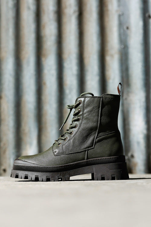 ten points-flad støvle-grøn-60600-501-1-2-sko-mcverdi-4