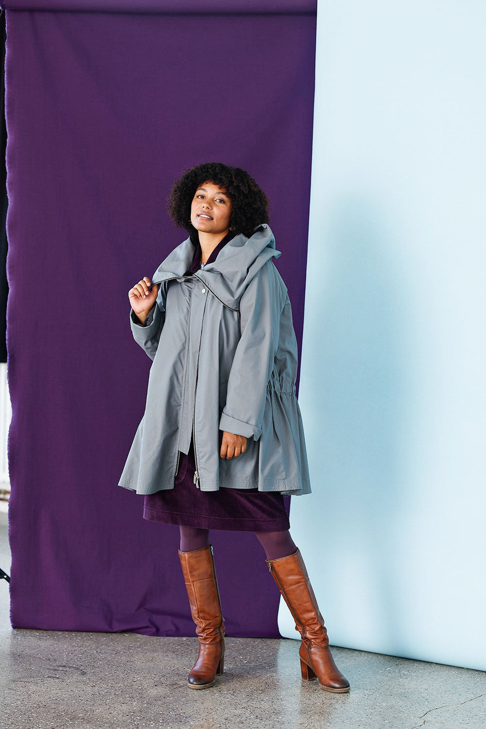 mcd-grey-gommy coat-mcverdi-vinterfrakke-uld-regnfrakke-3