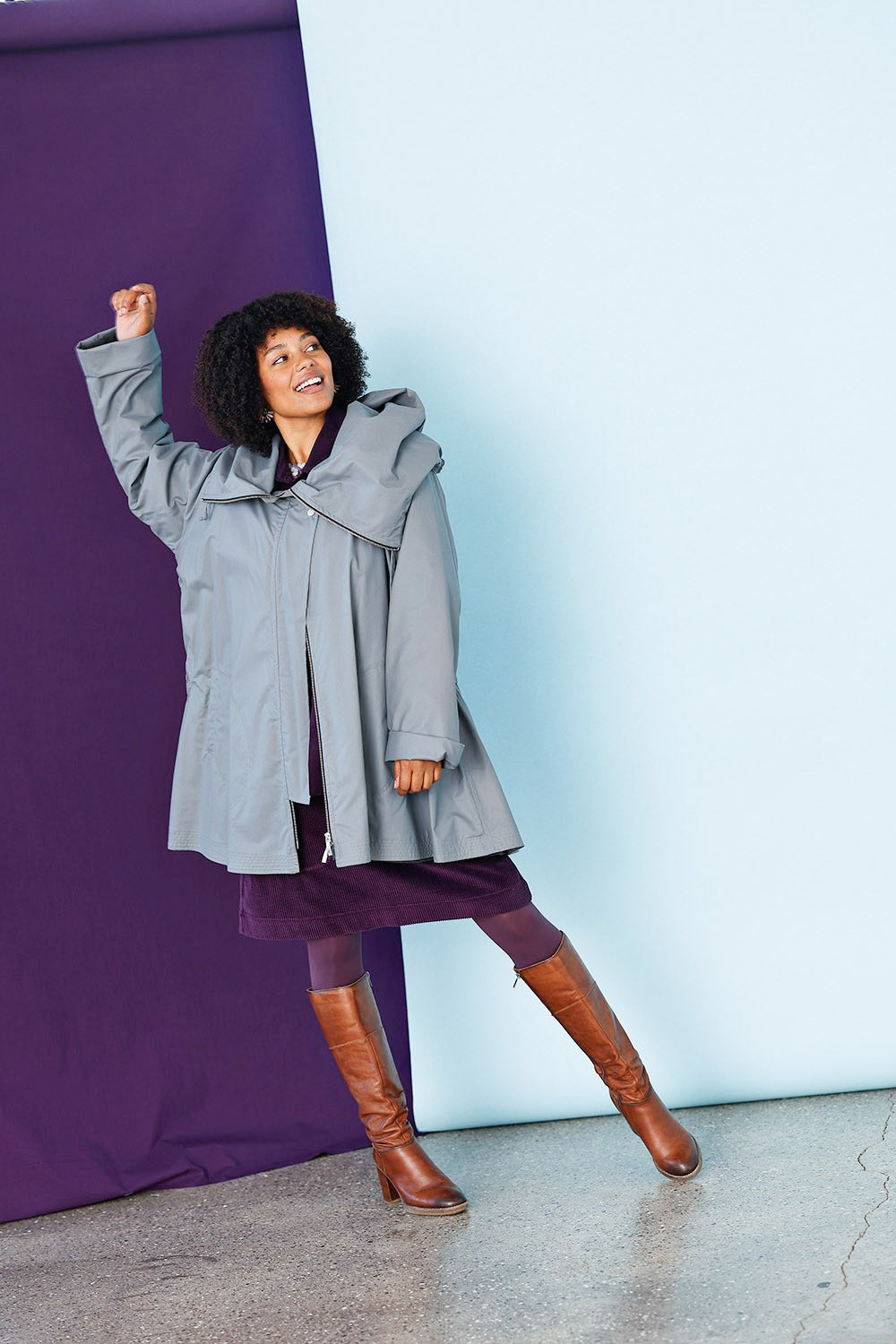 mcd-grey-gommy coat-mcverdi-vinterfrakke-uld-regnfrakke-4