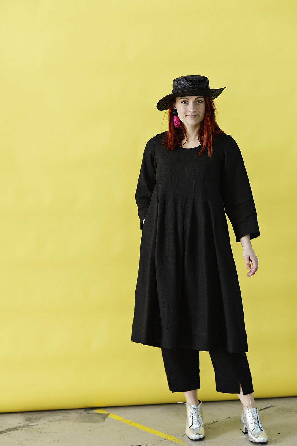 mc732e-black-mcverdi-hørkjole-linen dress-1-3