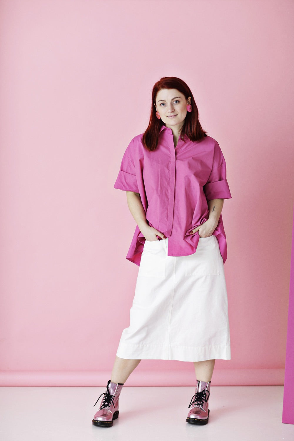 Mc763B-w-white-denim-skirt-cotton-bomuld-hvid-nederdel-McVERDI-1