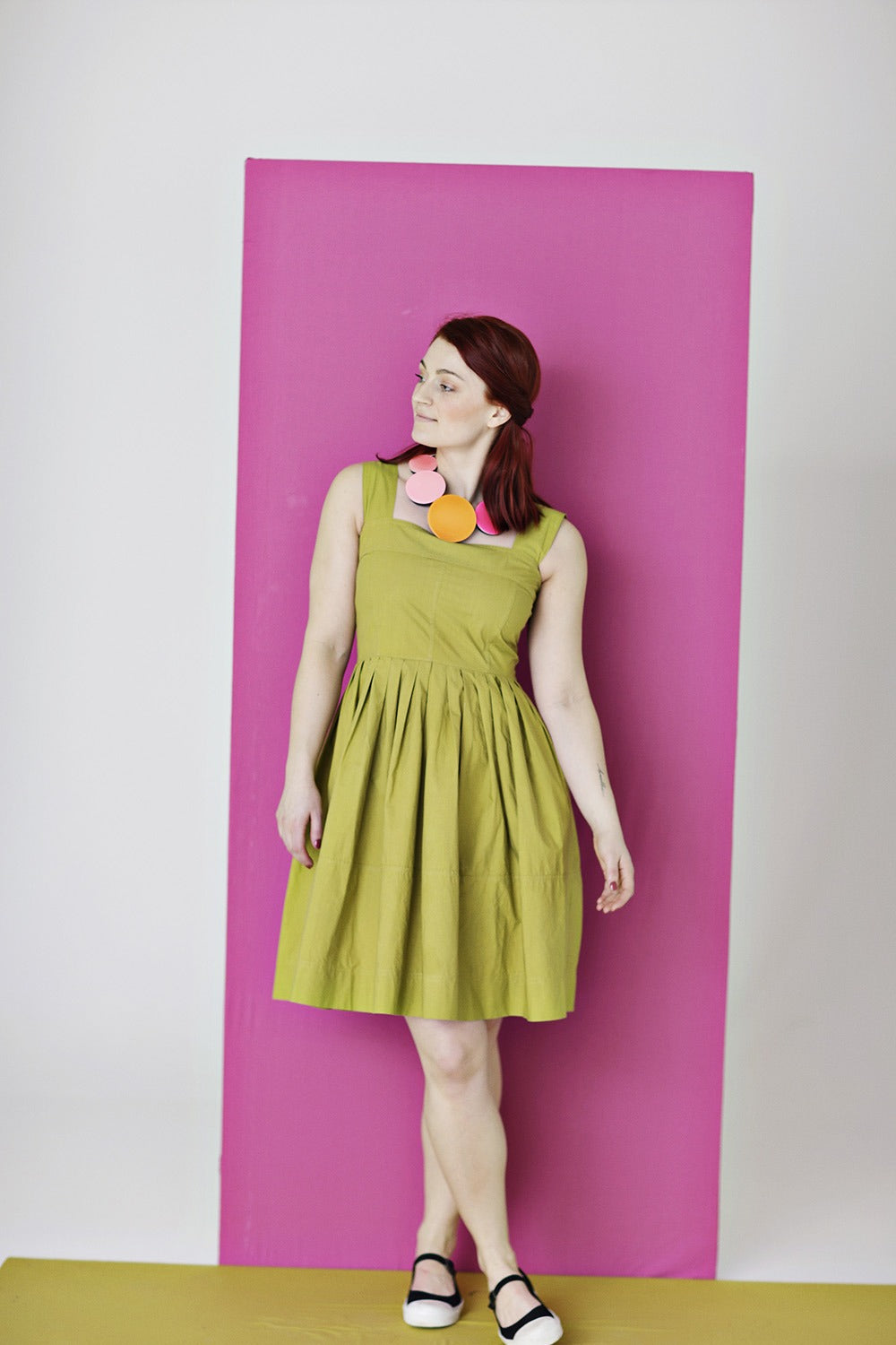 anna-lime-dress-grøn-kjole-september20-mcverdi-vintageinspired-organic-cotton-5