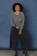 gai lisva-uld-stribet angærmet bluse-undertrøje-mcverdi-sort-hvid-2