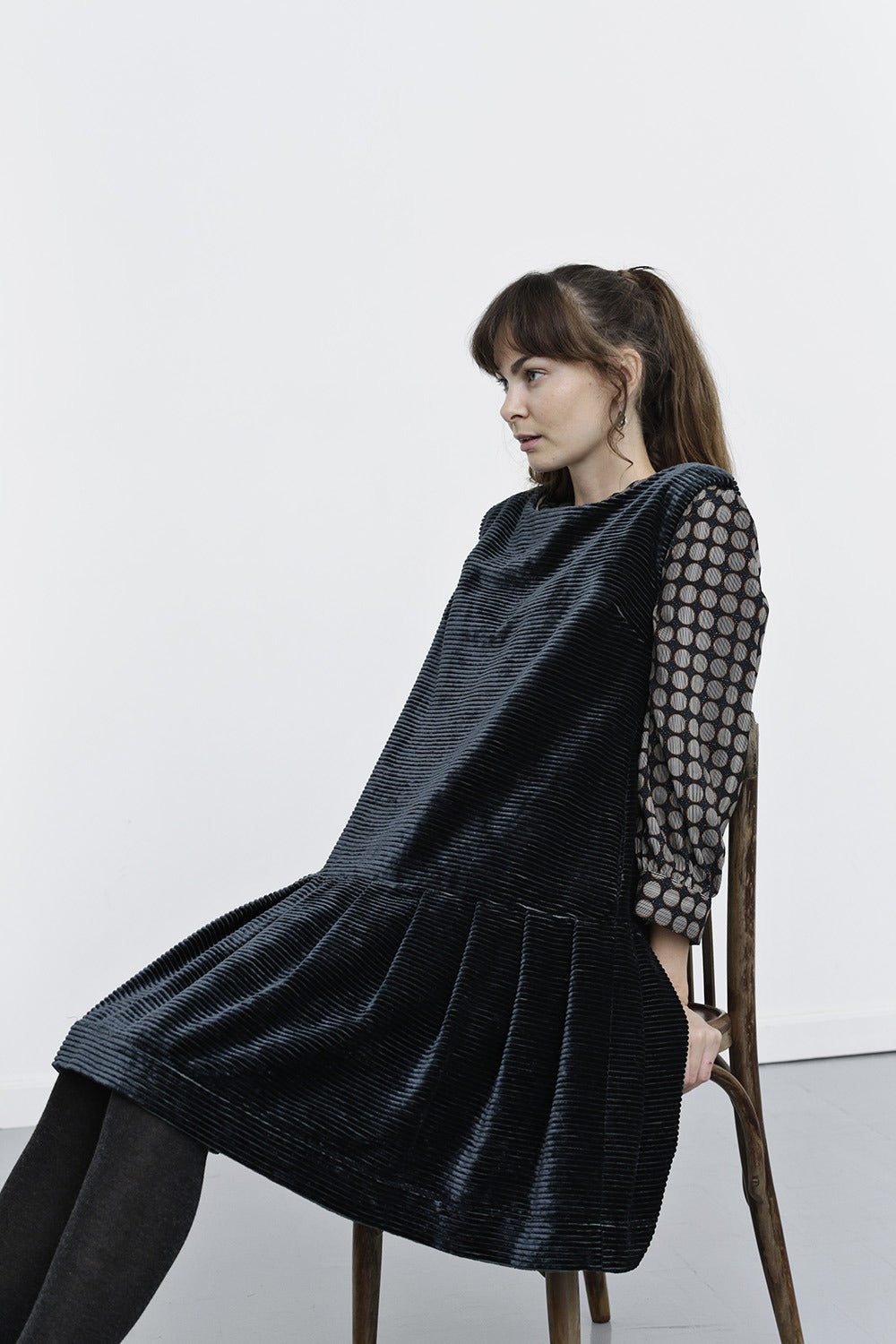 september20-julekjole-petrol blå-velvet dress-fløjlskjole-2