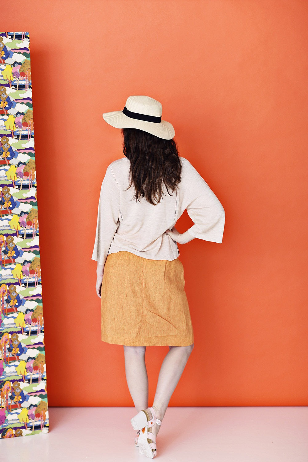 mc772g-so-solero-orange-linen-skirt-pockets-orange-hør-nederdel-lommer-mcverdi-1