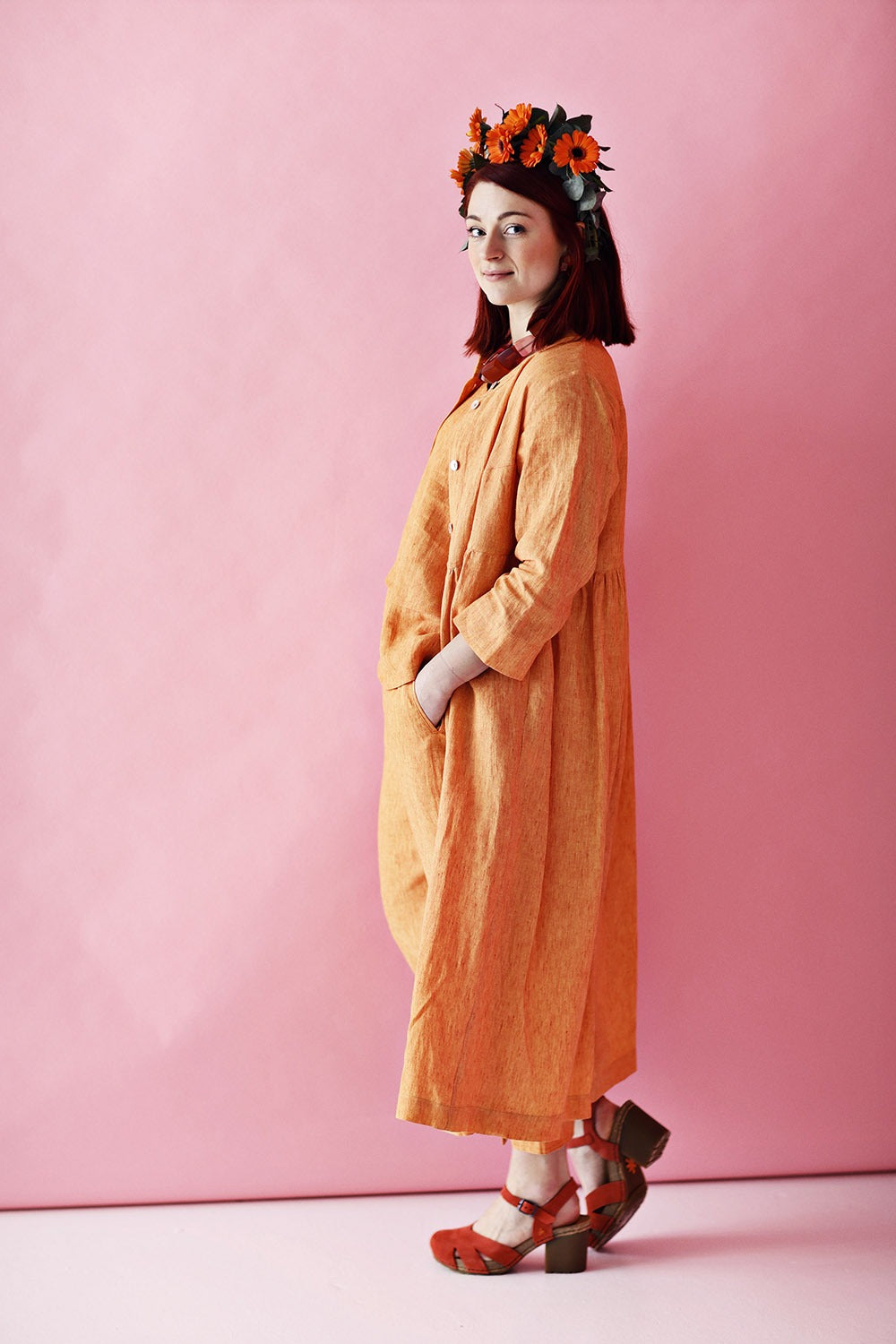 mc802d-so-solero-orange-linen-shirt-dress-orange-skjortekjole-hør-mcverdi-3