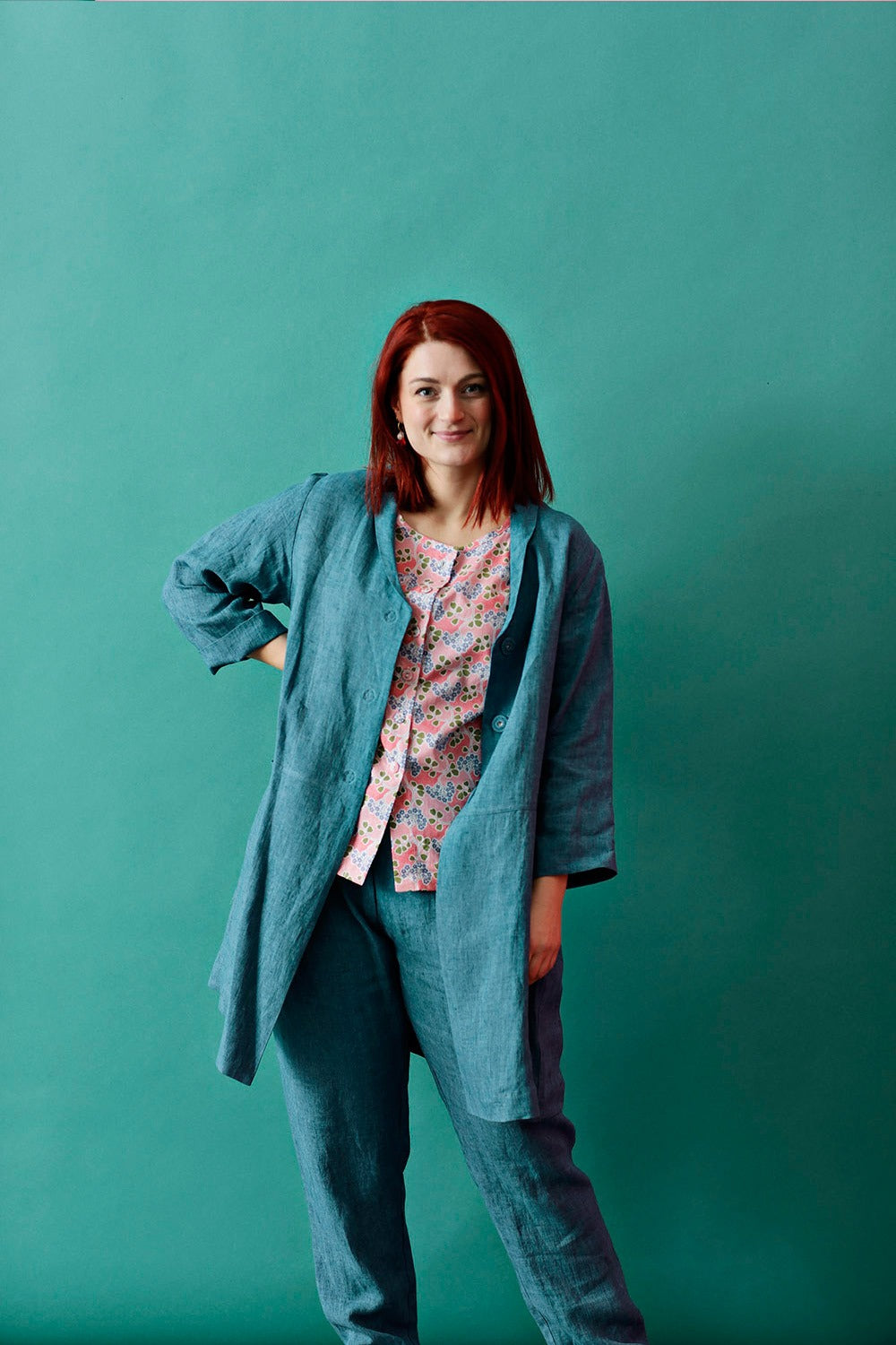 2-mc842d-bu-blue-shirt-linen-jacket-mcverdi-blå-hørjakke-5