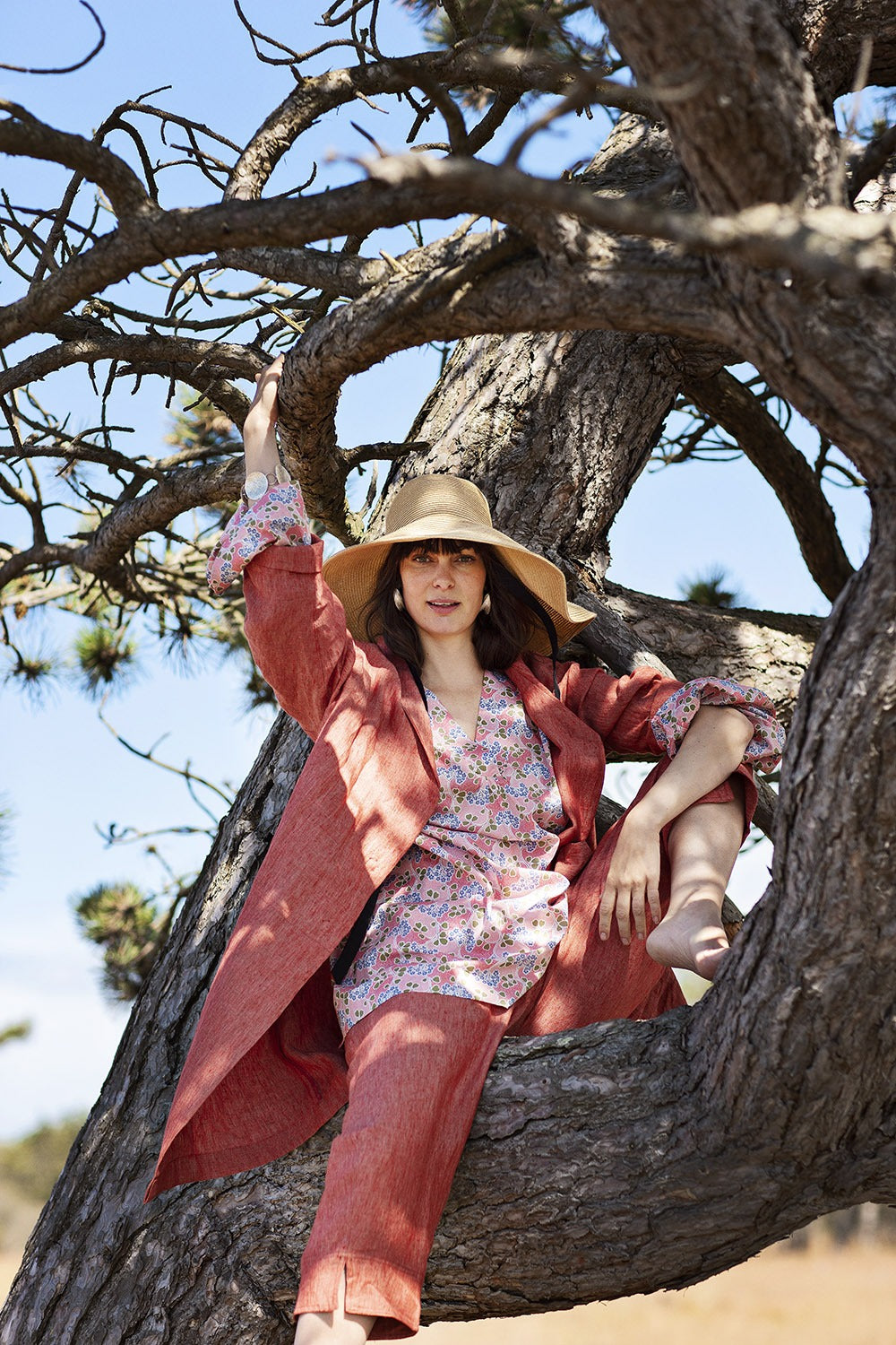 Mc842d-rød-hørskjorte-m732h-røde-hørbukser-mcverdi-Mc847b-pink-2