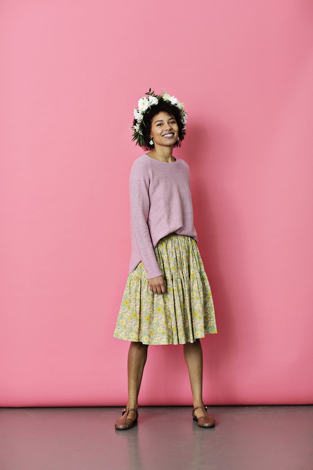 September20-nederdel-blomster-skirt-flowerskirt-grøn-meadow-mcverdi