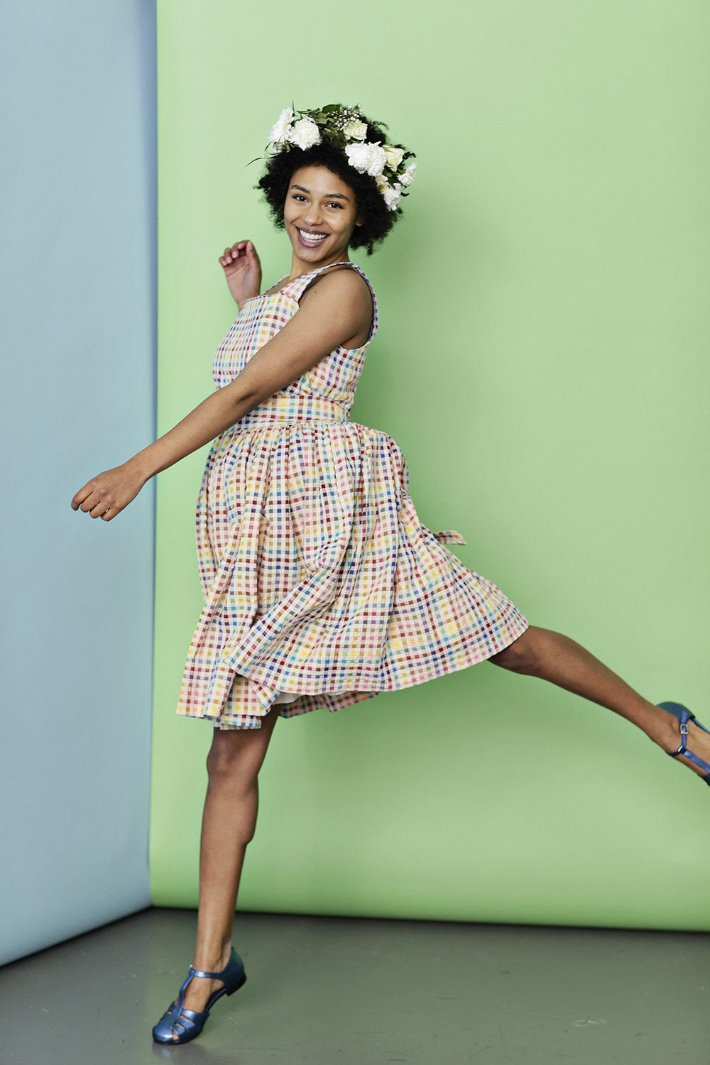 tivoli 3.0 dress checkered september20 cotton sommerkjole (3)