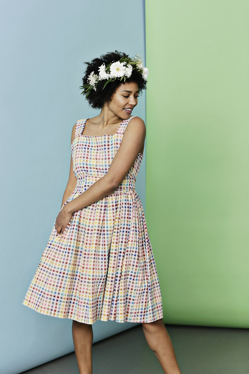 tivoli 3.0 dress checkered september20 cotton sommerkjole (1)