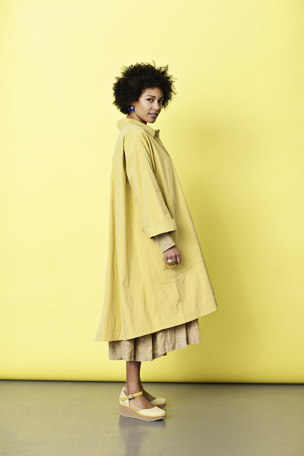 mc840d-yellow-gul frakke-oversize-sommerfrakke-mcverdi-coat-6