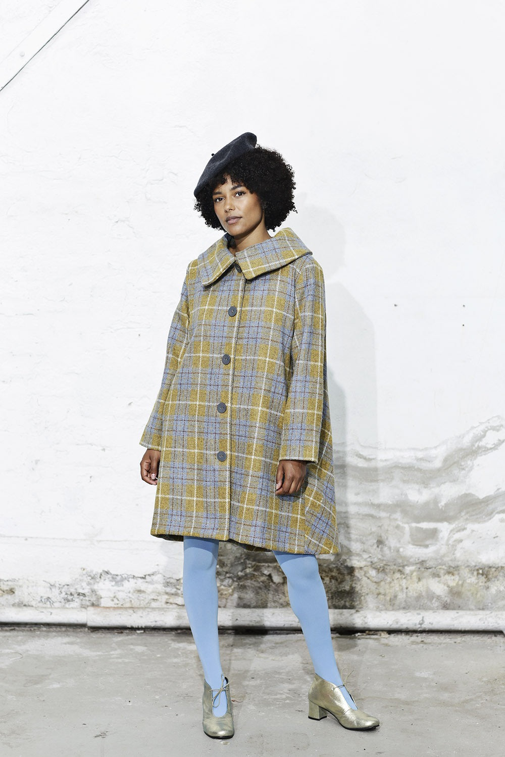 mc862a-multicolor-harris tweed coat for women-checkered-5