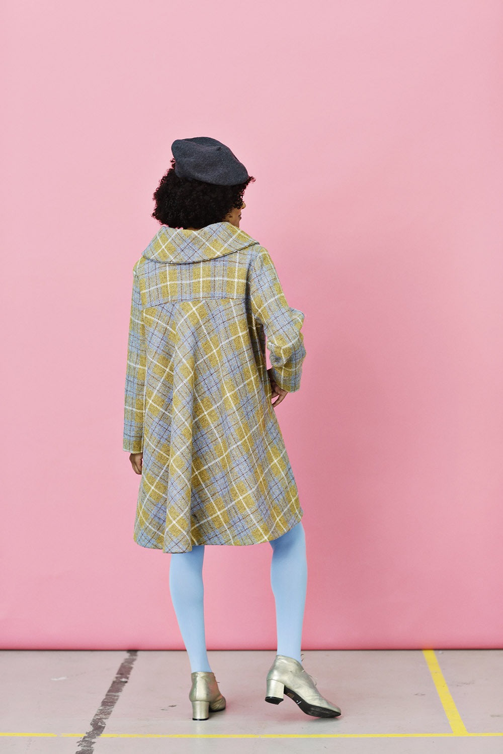 mc862a-multicolor-harris tweed coat for women-checkered-3