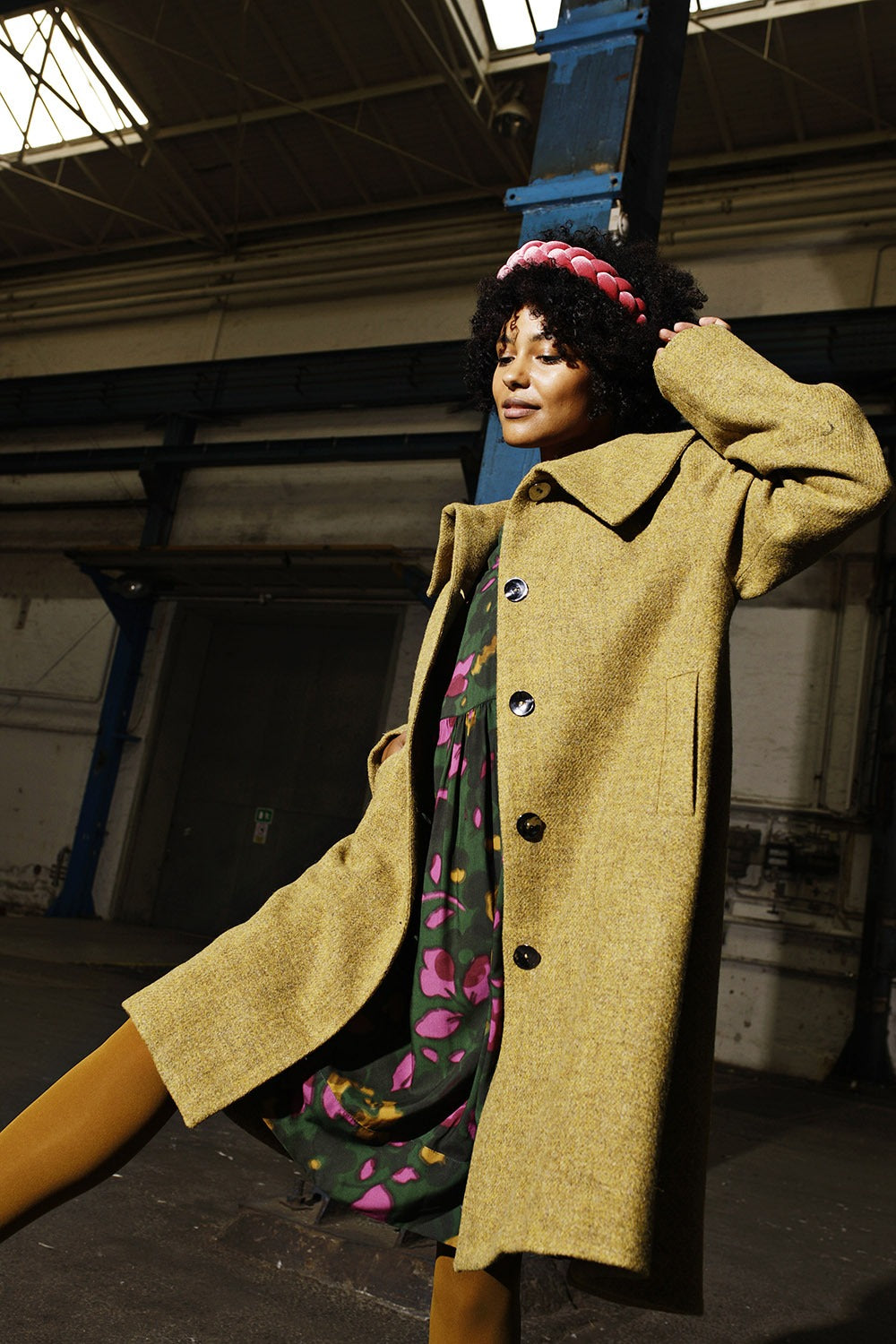 mc862a-yellow-wool coat-harris tweed-jacket-winter-womens-mcverdi-5