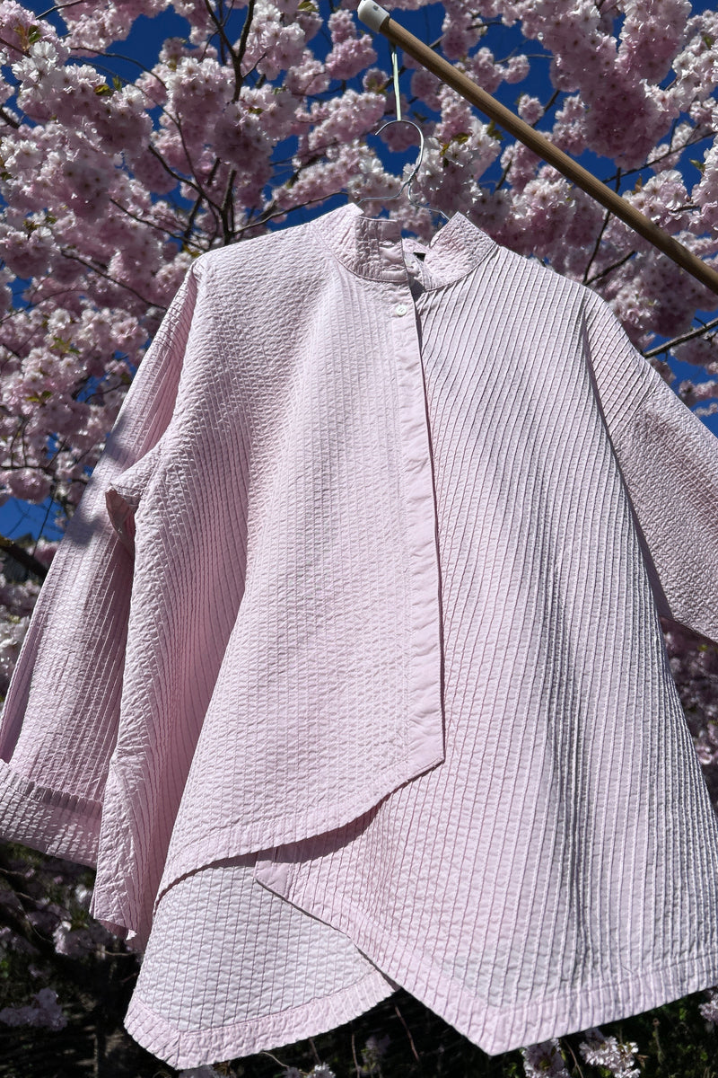 Rose YaccoMaricard shirt with asymmetrical fastening