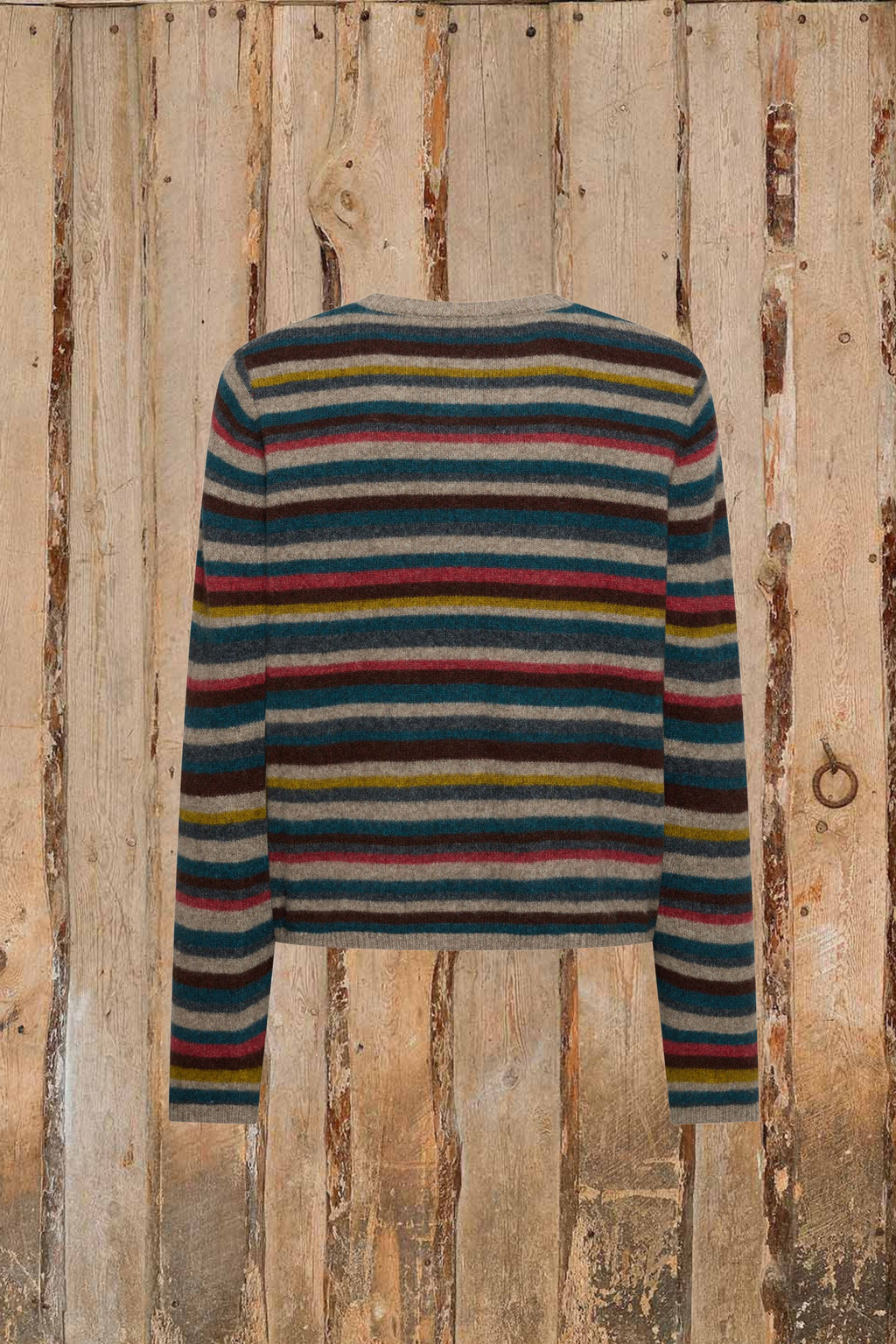 Stribet Cardigan fra Mansted