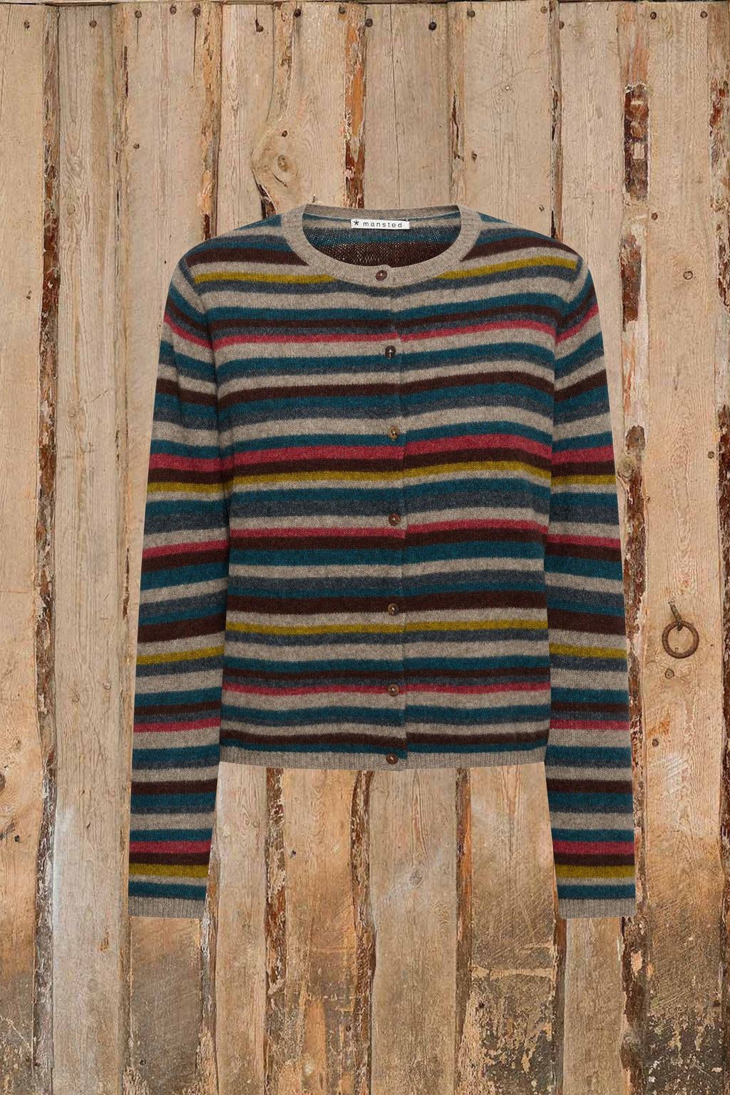 Stribet Cardigan fra Mansted