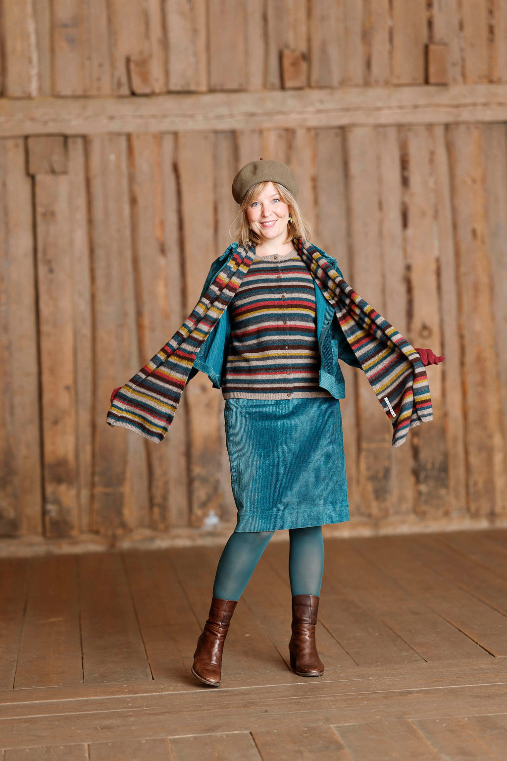 Striped scarf from Mansted