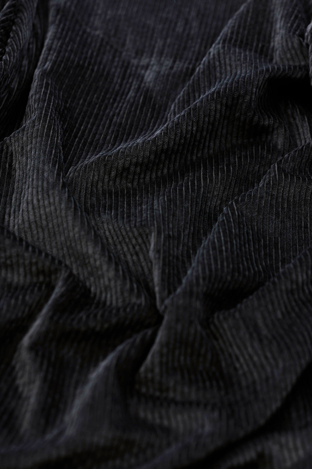 black skirt in corduroy