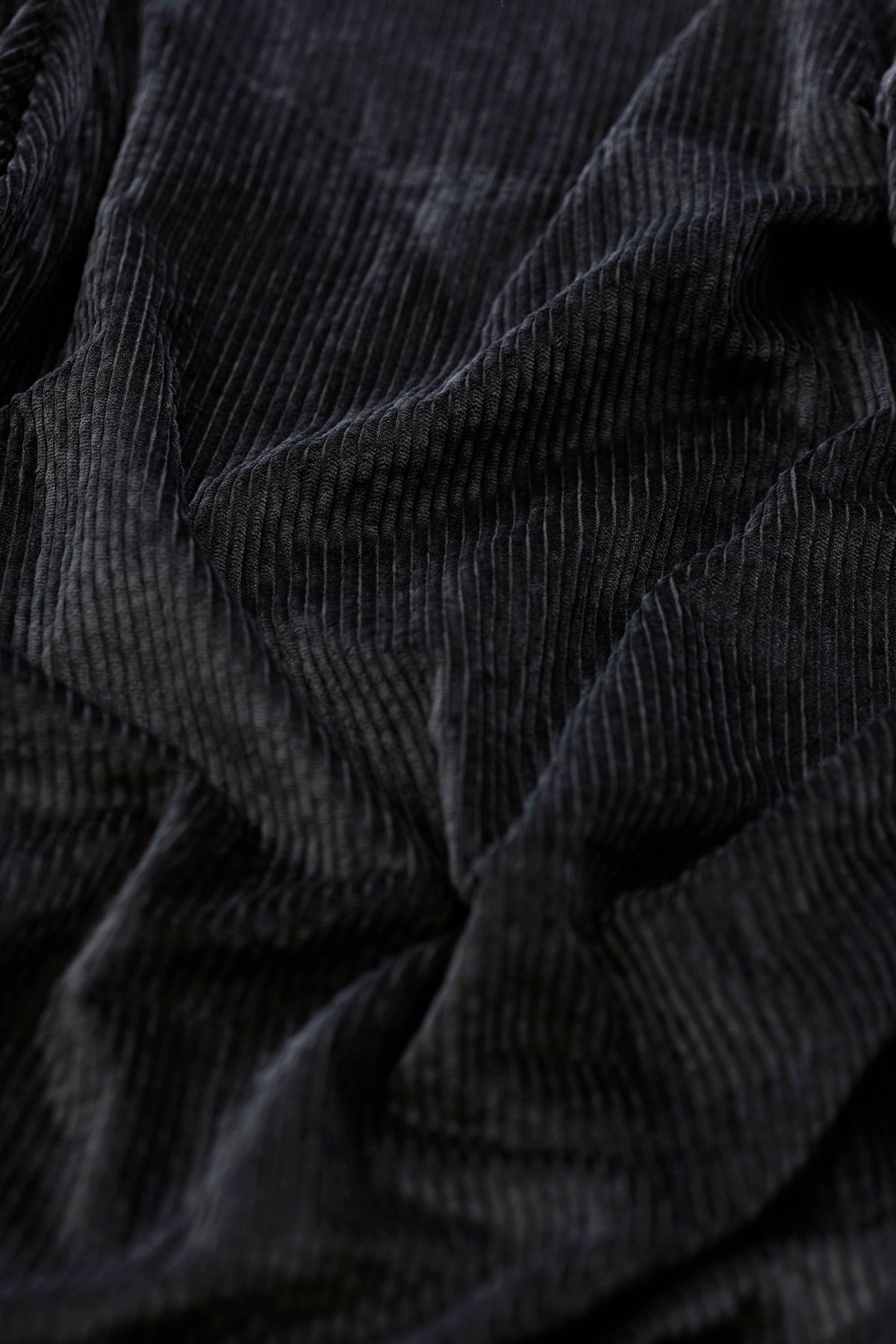 black skirt in corduroy