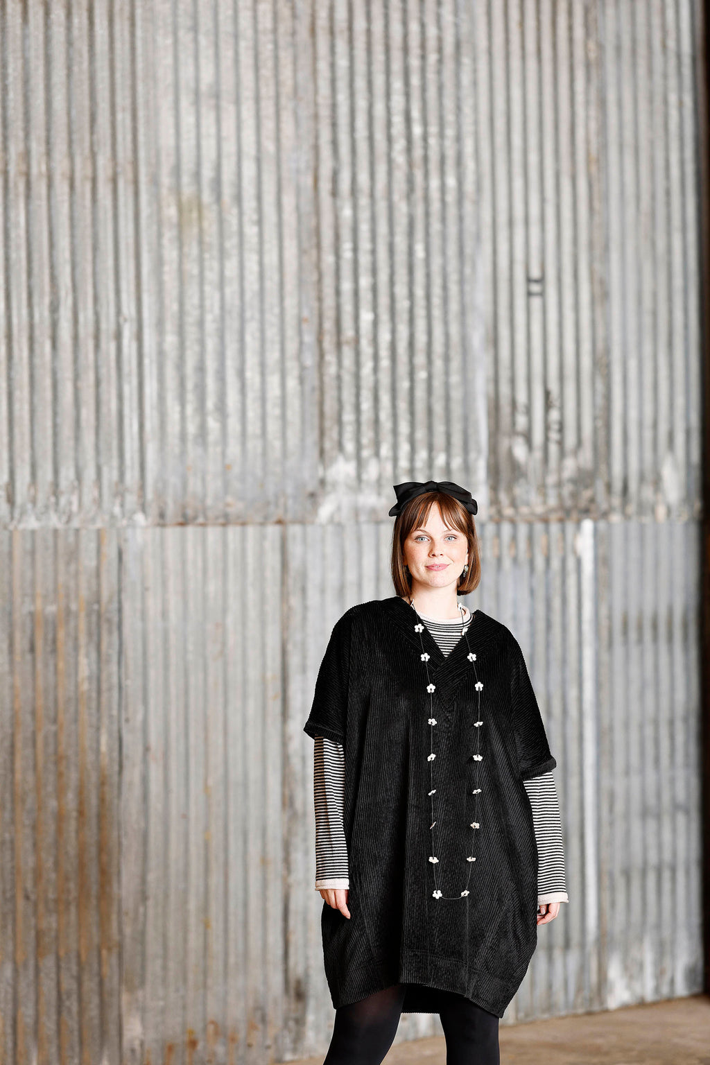 Svart oversize blus