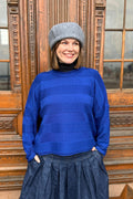 Langærmet  strik fra MUSE WEAR i Royal blue