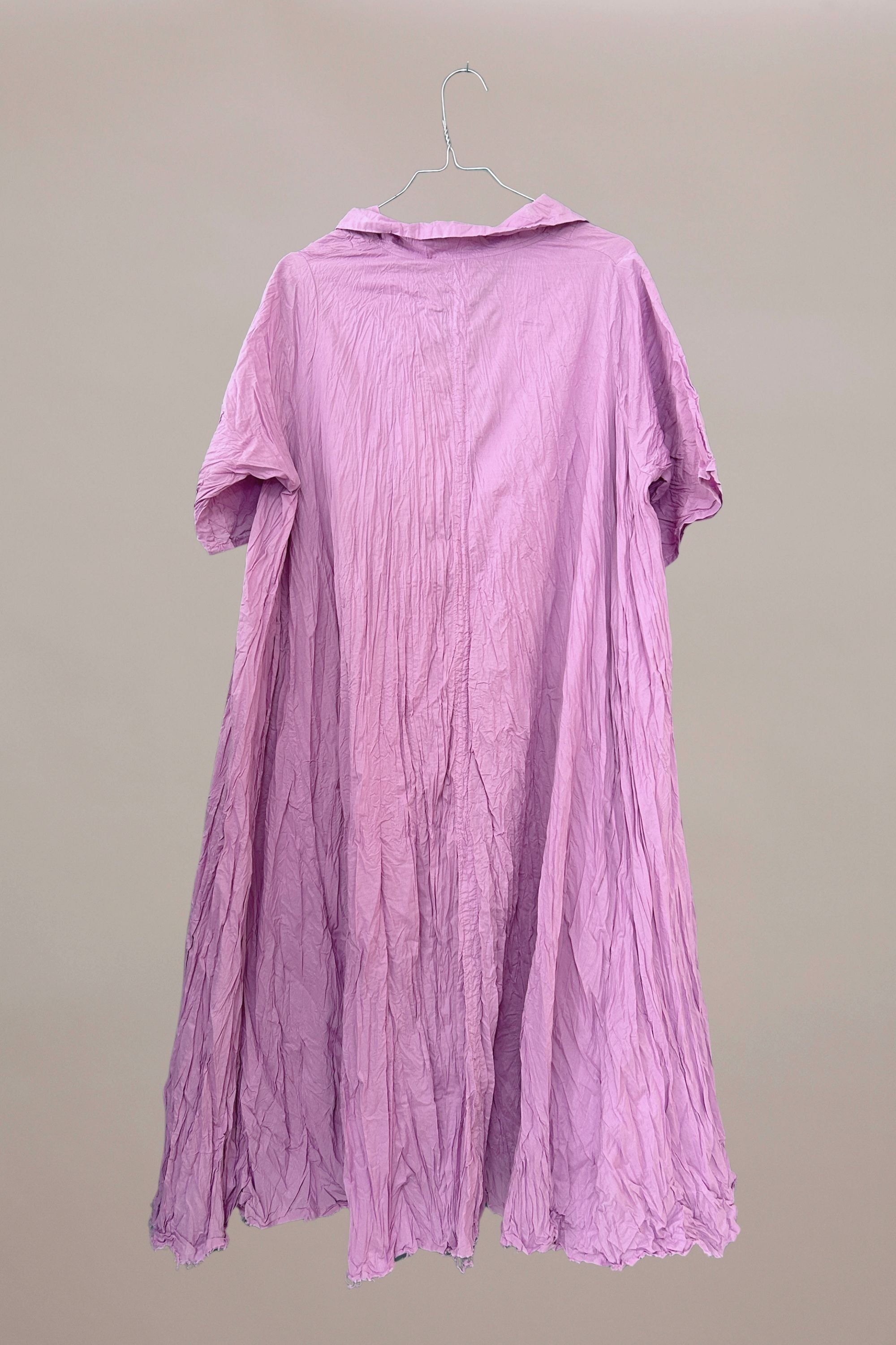 Skjortekjole med A-silhuet i syren