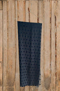 Black silk shawl with dots from privatsachen