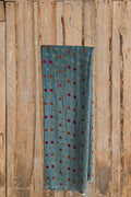 Dusty green silk shawl with dots from privatsachen