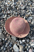Beautiful pink and natural-colored Summer Hat
