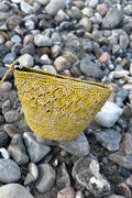 Small purse from Rabarany in yellow and natural