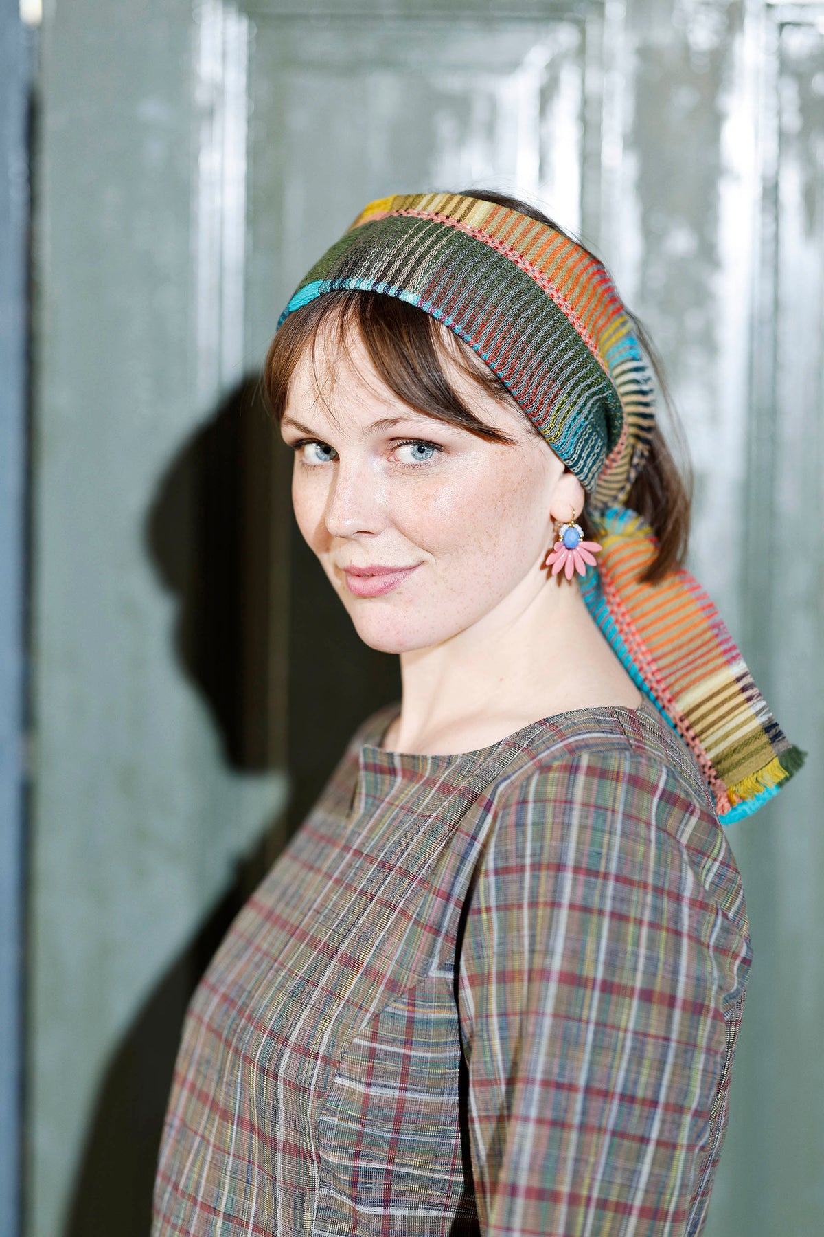 Tørklæde i uld/cashmere fra Wallace#Sewell Peggy patina