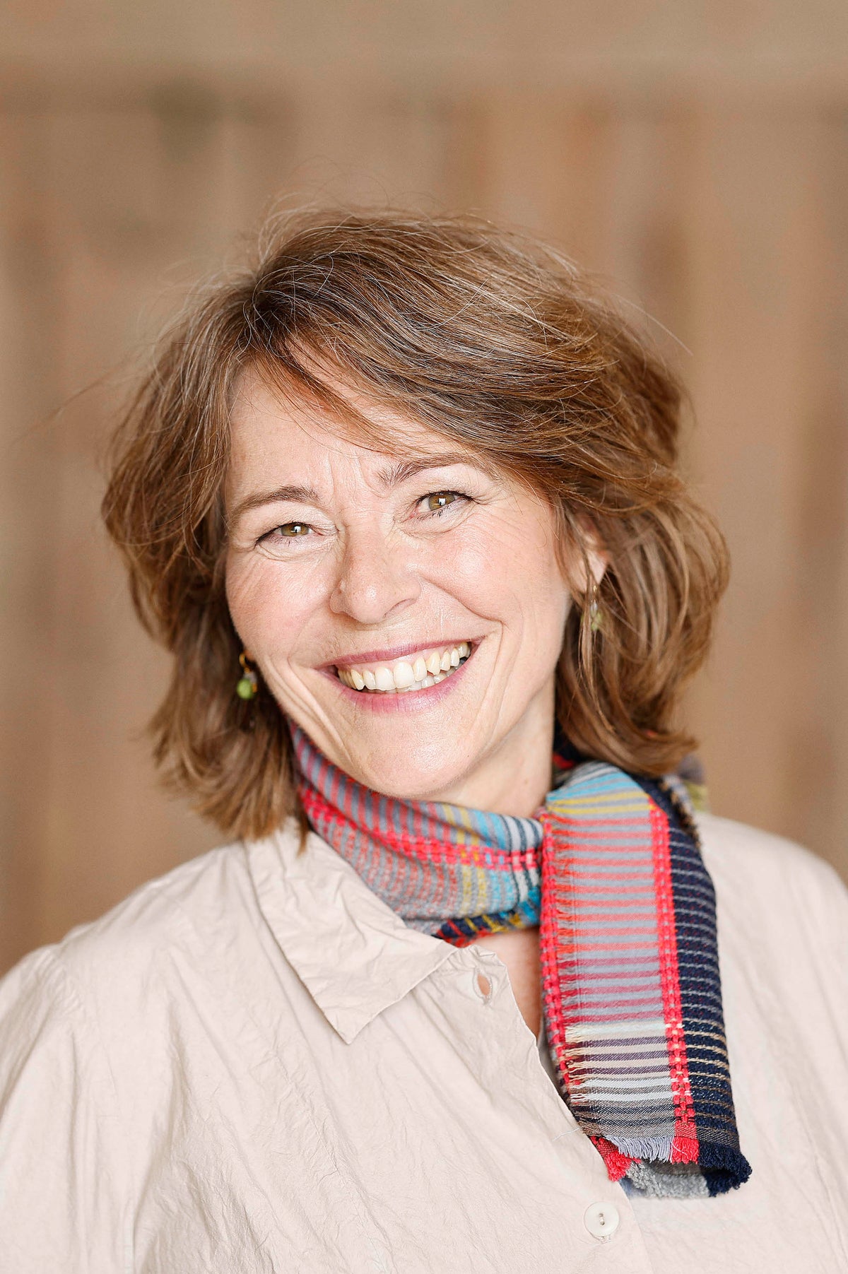 Tørklæde i uld/cashmere fra Wallace#Sewell Peggy Storm