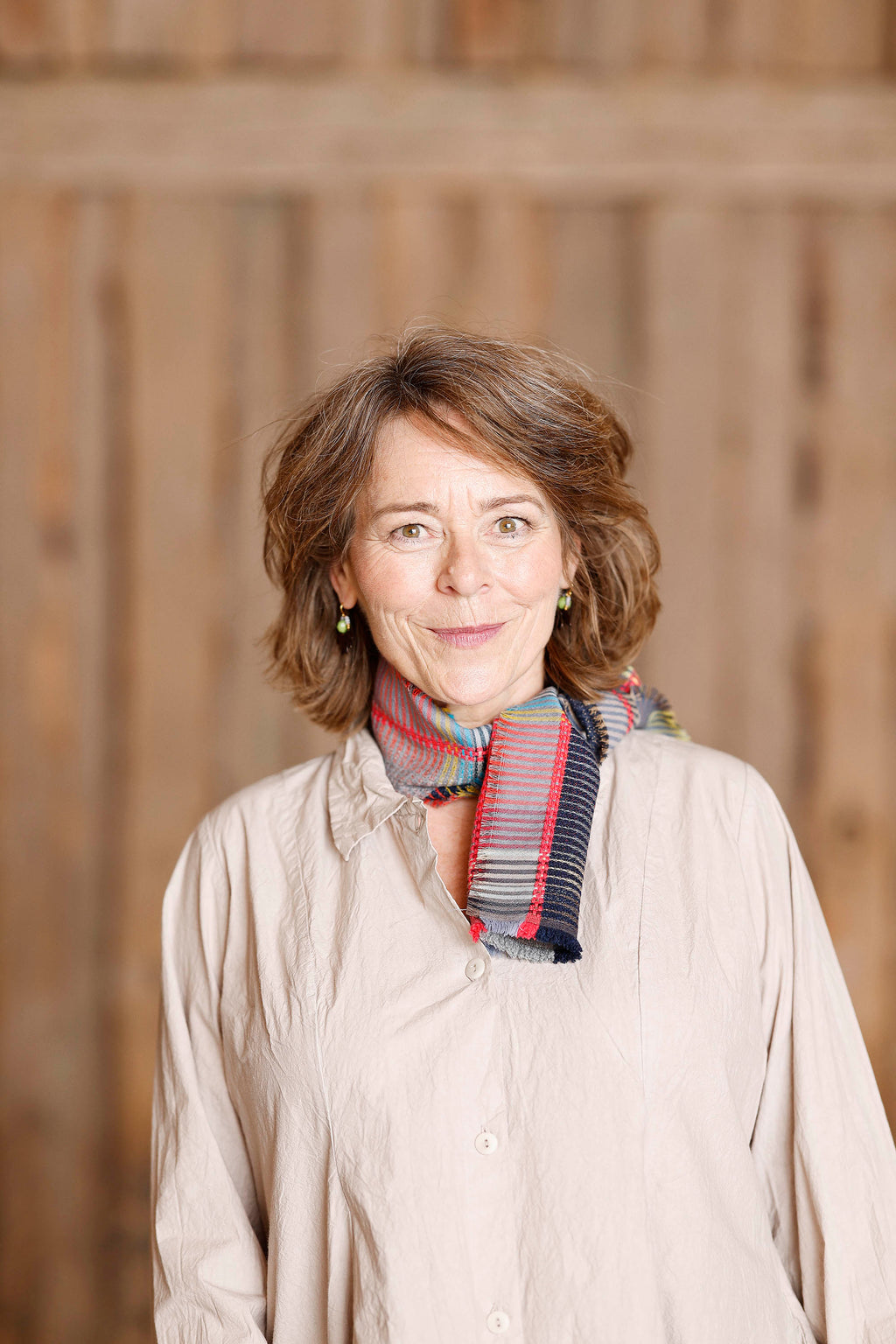 Tørklæde i uld/cashmere fra Wallace#Sewell Peggy Storm