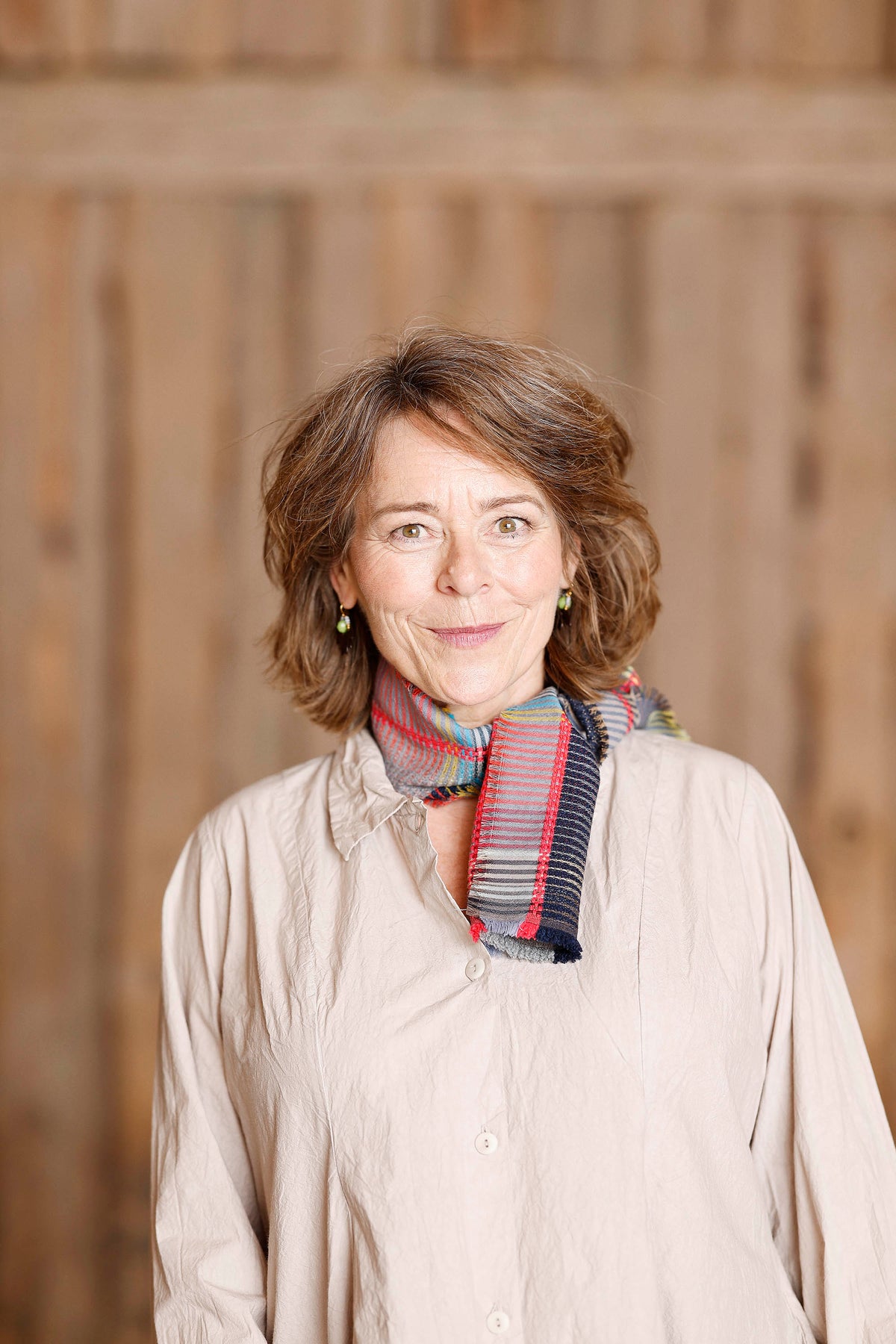 Tørklæde i uld/cashmere fra Wallace#Sewell Peggy Storm