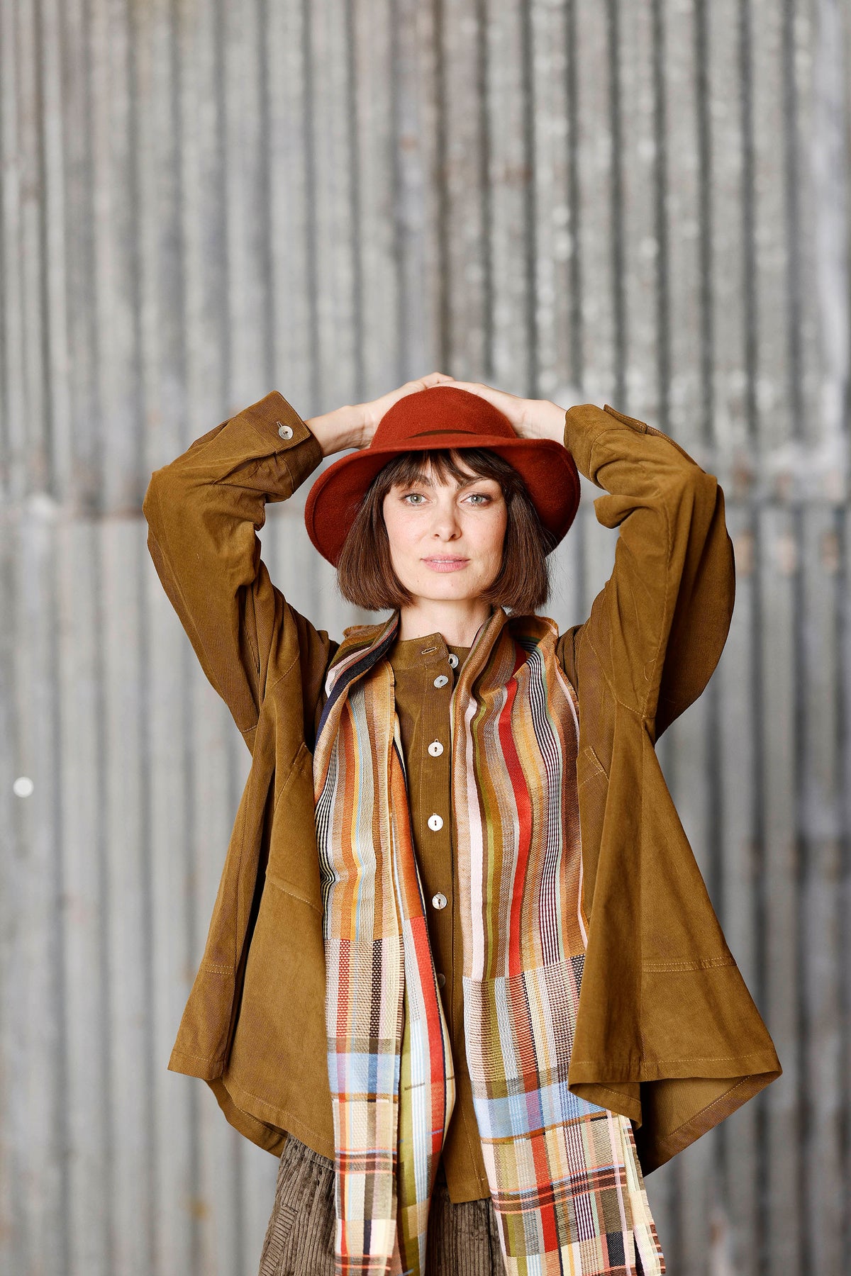 linen/silk scarf from Wallace#Sewell Mason Butternut