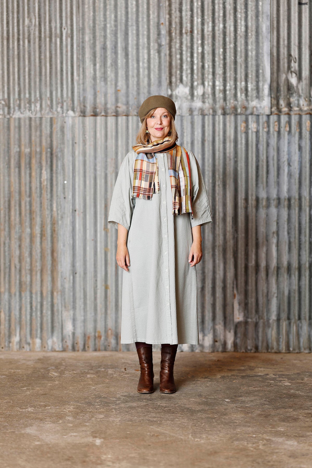 linen/silk scarf from Wallace#Sewell Mason Butternut