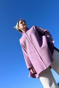 YaccoMaricard shirt with pintucks in hot pink